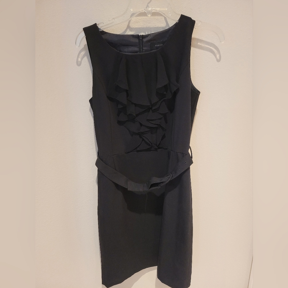 Elegant Black Ruffled Dress